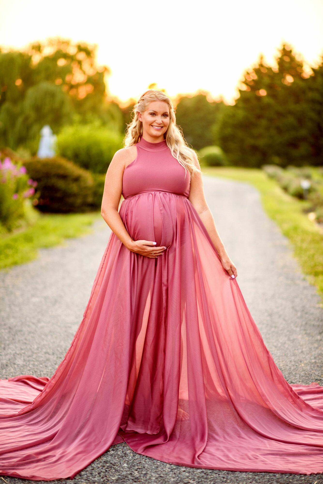 Lavender-Fields-Milton-Delaware-Pink-Maternity-Gown-Photo.jpg